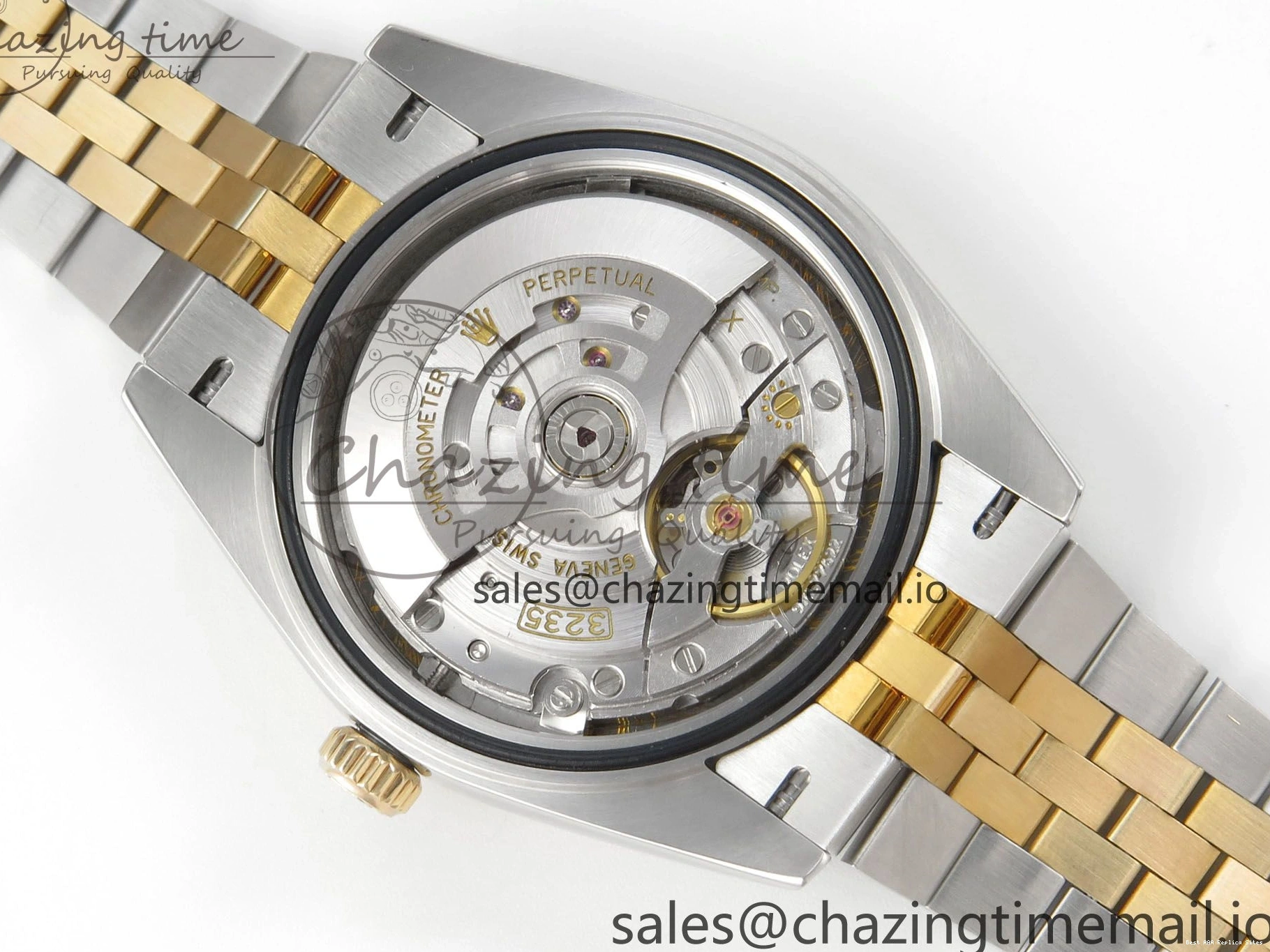 AAA Replica Watches on SS YG Dial DateJust SA Bracelet MOP 1:1 Jubilee Best White Diamond YG 299 Edition 3EF 41mm Chic SS 126333 0106